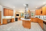 Open kitchen with ample work space 